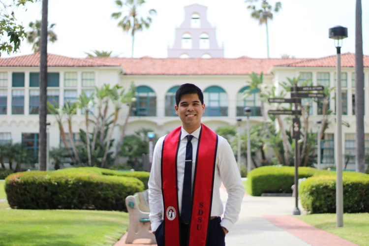 Graduation photo at SDSU.